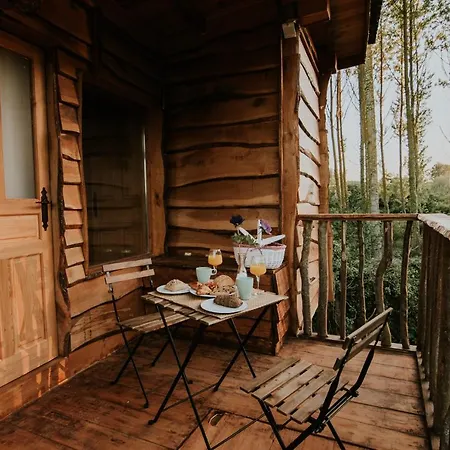 Durmiendo Entre Arboles, Bonita Cabana En La Rioja Anguciana Extérieur photo